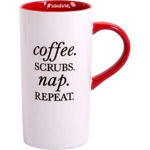 Nurse Tall Latte Mug 17OZ Ceramic Sentiment Cup Doctor, Healthcare Worker White